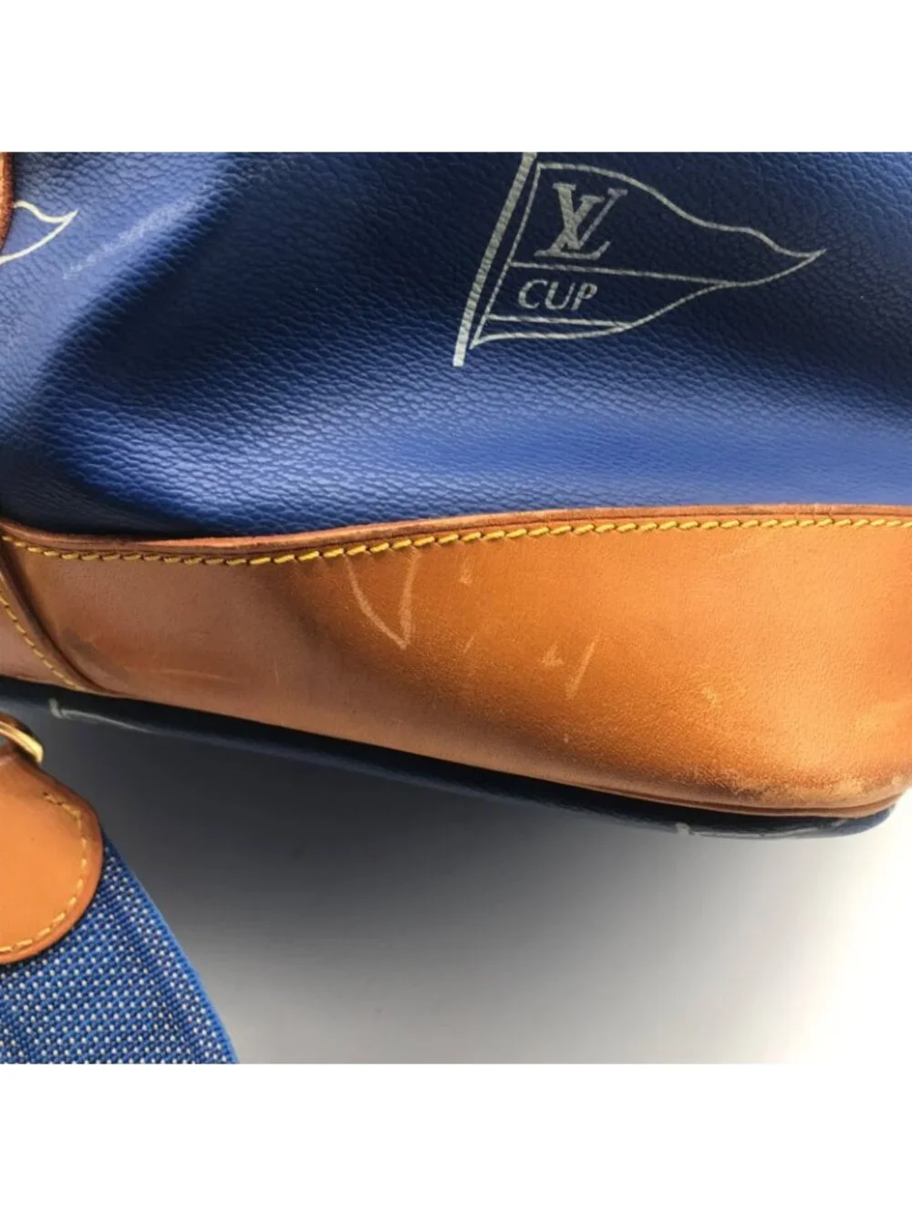 Louis Vuitton Cup Sac Marine Bandouliere Shoulder Bag Blue